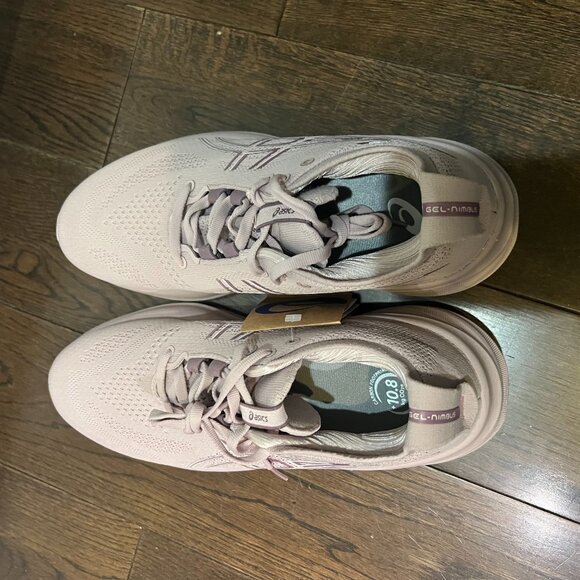 GEL-NIMBUS 26 Women's Running Shoes SIZE 8 WATERSHED ROSE/WHITE - Picture 5 of 5